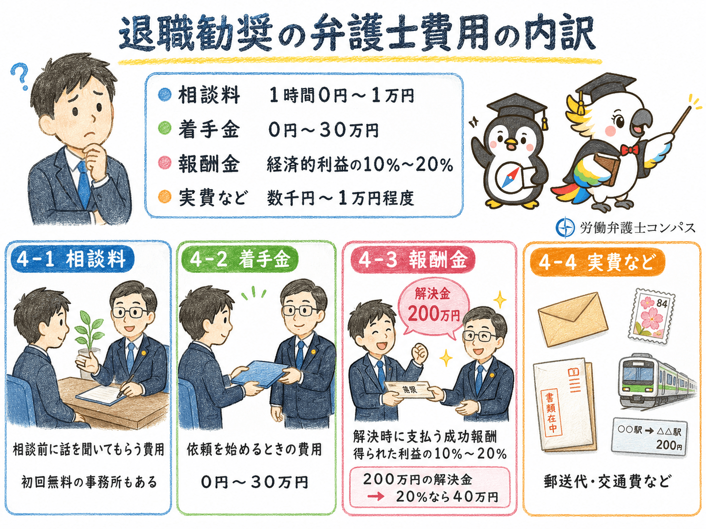 ４章　退職勧奨の弁護士費用の相場